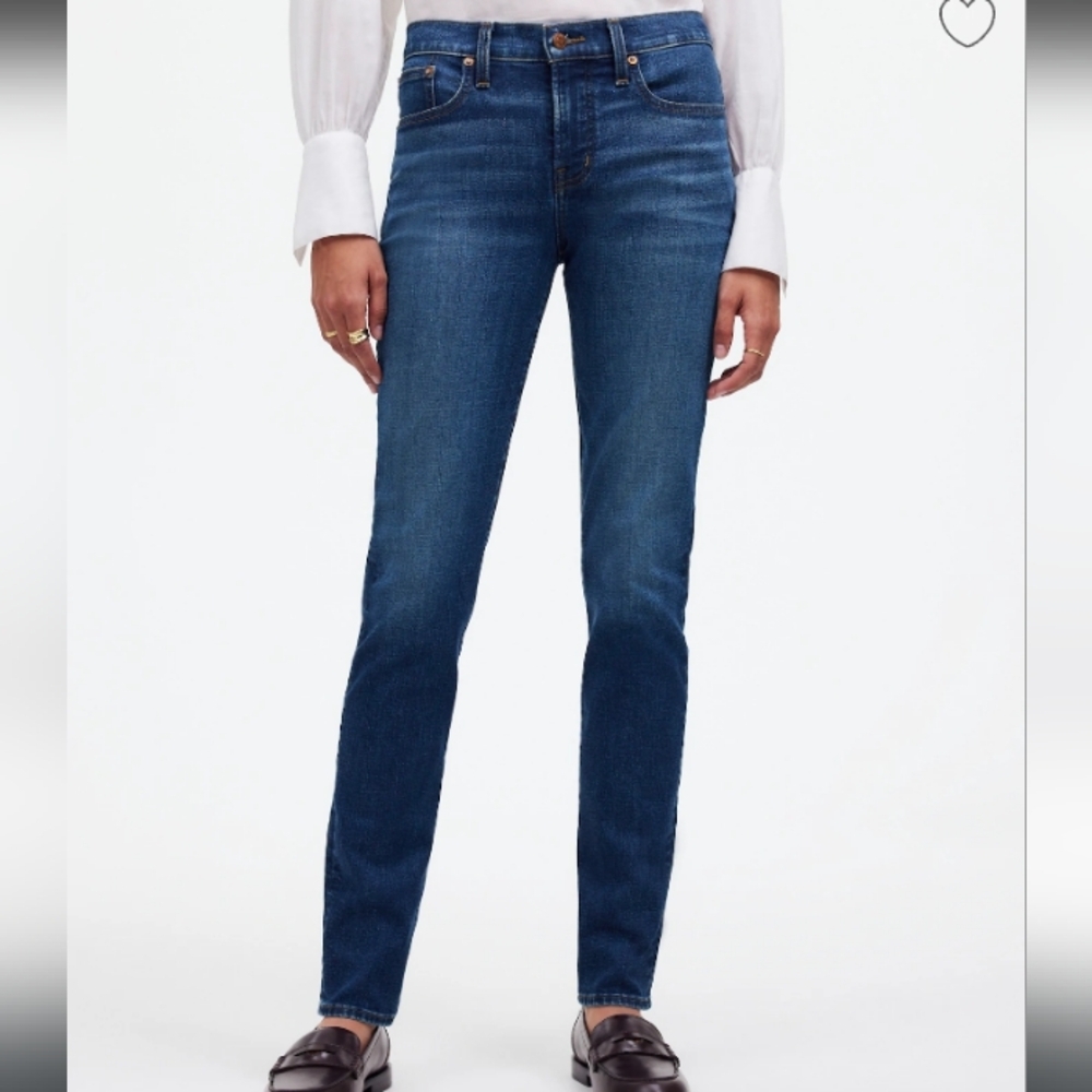 Madewell Mid-Rise Perfect Vintage Jean Blue Jeans Women's Size 25 Dark Wash - Picture 7 of 7